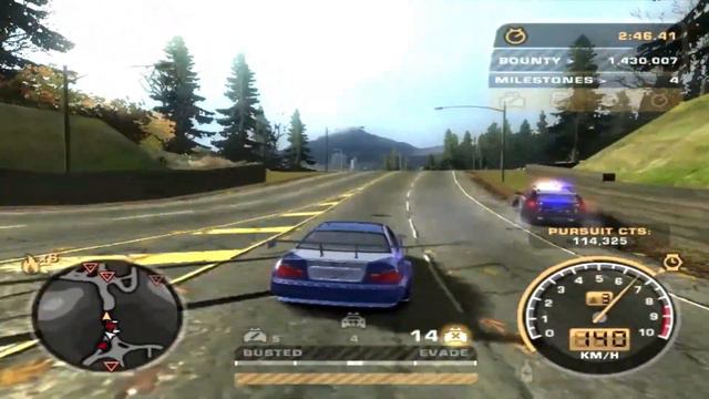 NEED FOR SPEED MOST WANTED 2005 FINAL MISSION CROSS PURSUIT HEAT LVL 6 NFSMW2005 смотреть онлайн