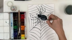 Как нарисовать паука в паутине поэтапно. Рисуем паука и паутину.  Урок рисования шаг за шагом.