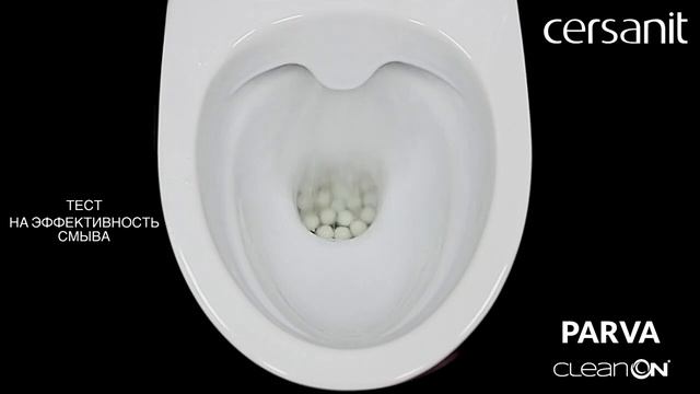 Унитаз Cersanit Parva CLEAN ON обзор смыва, омывания и тест на выплеск смотреть онлайн