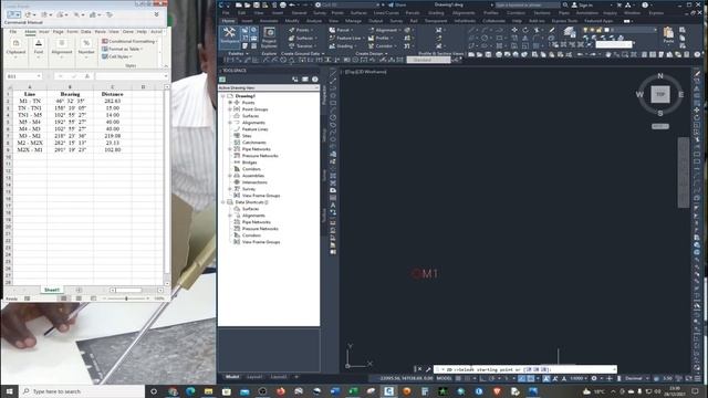 How to Plot Property Boundary using Bearings and Distances in AutoCAD Civil 3D смотреть онлайн
