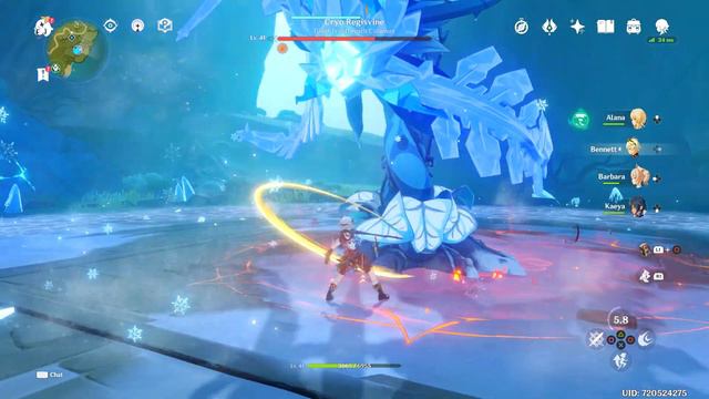 How To Easily Defeat "Cryo Regisvine" In Genshin Impact (New Players Focused Guide) смотреть онлайн