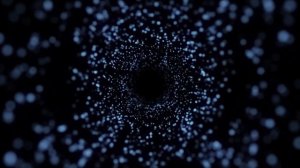 Туннель летящих частиц Зацикленный видео фон футаж абстракция 1 час HD