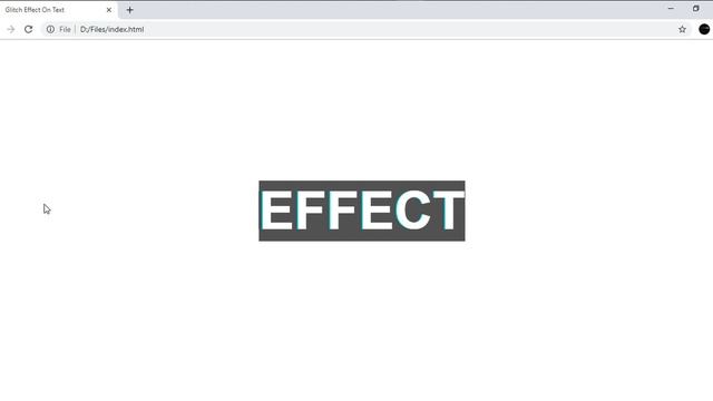 Glitch Effect On Text | HTML & CSS смотреть онлайн