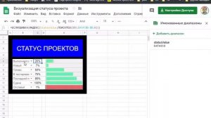 Визуализация статусов проектов в таблицах Google