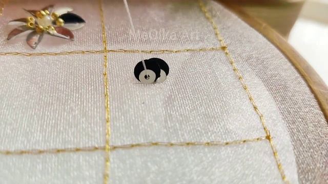 Вышивка пайетками без люневильского крючка. Подробный пошаговый мастер класс смотреть онлайн