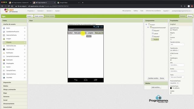 Creación de una app que use el GPS con App inventor (parte 1) смотреть онлайн