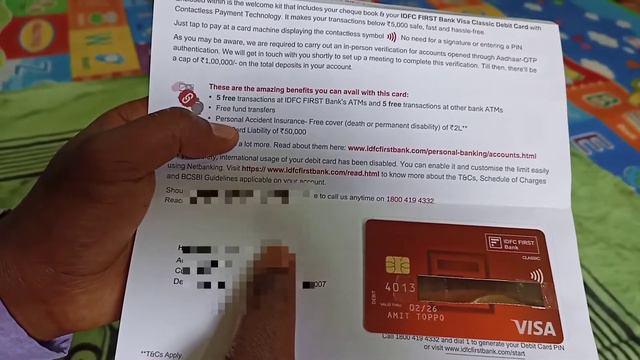 IDFC First Debit Card Unboxing|IDFC First Bank Visa Classic Debit Card Unboxing|Debit Card Unboxing