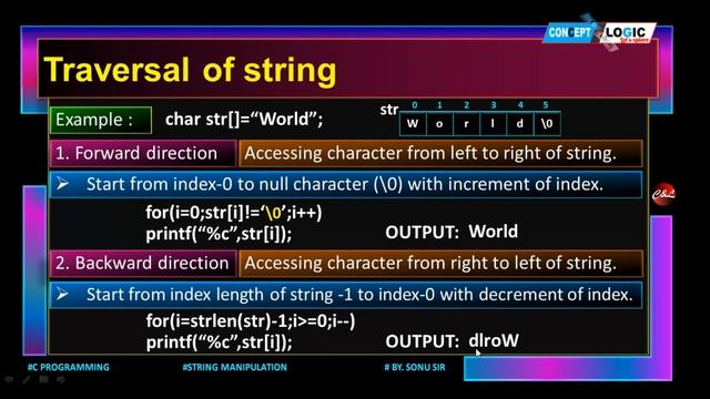 String Manipulation in C смотреть онлайн