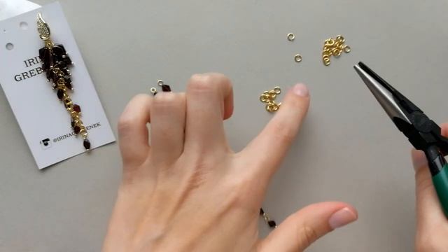 Мастер-класс. Серьги гроздь гранат. Своими руками. Handmade. Earrings. смотреть онлайн