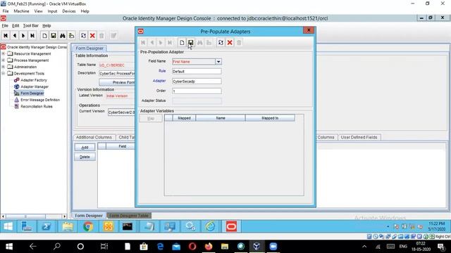 Oracle Identity Manager Basic Terminologies5:Attaching Pre-Populate Adapter to Process Form Fields смотреть онлайн