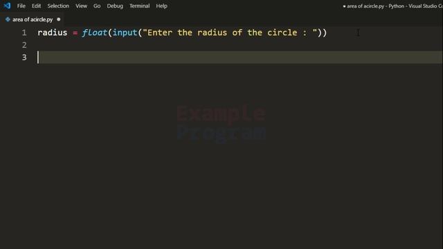 Python Program to Find the area of a Circle using Radius ( User Input ) смотреть онлайн