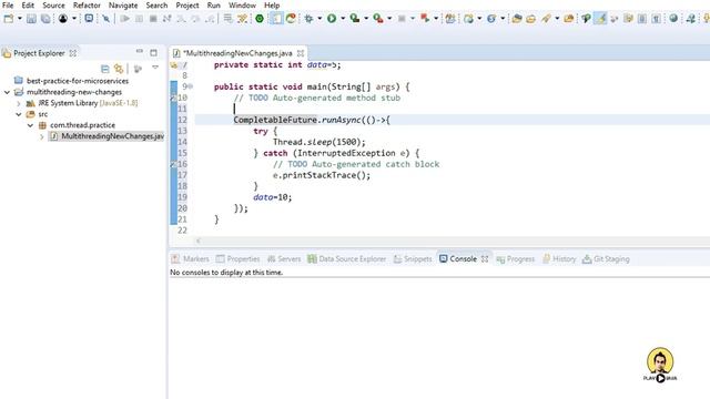 CompletableFuture In Java8 (runAsync) смотреть онлайн