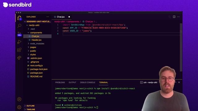 Build a Next.js app for chat: Adding Sendbird UIKit to a Next.js app | Build in app chat смотреть онлайн