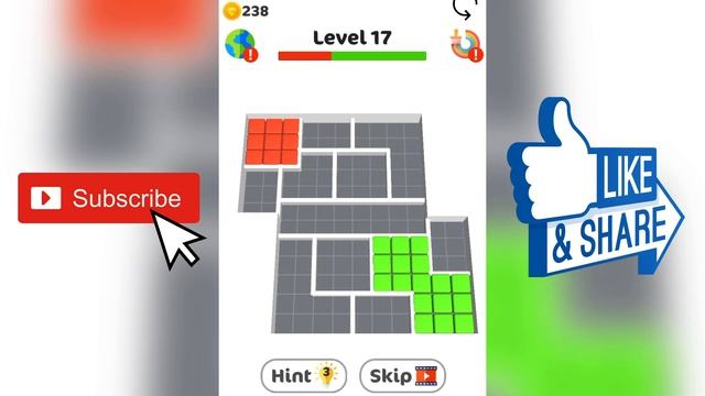 Blocks vs Blocks Gameplay || Level 1-30 || iOS/Android смотреть онлайн