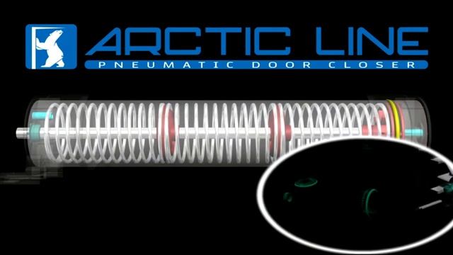 Пневматический дверной доводчик морозостойкий для калиток и ворот Arctic Line смотреть онлайн