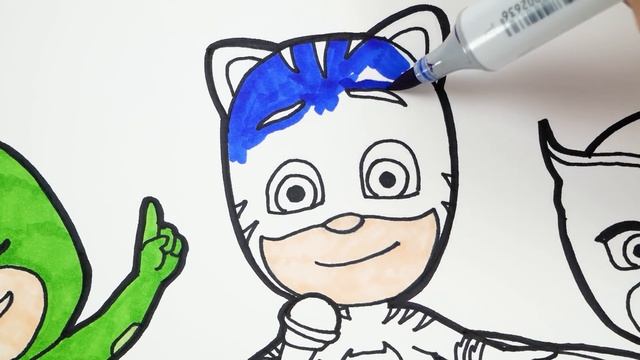 PJ Masks Drawing & Coloring | Singing PJ Masks