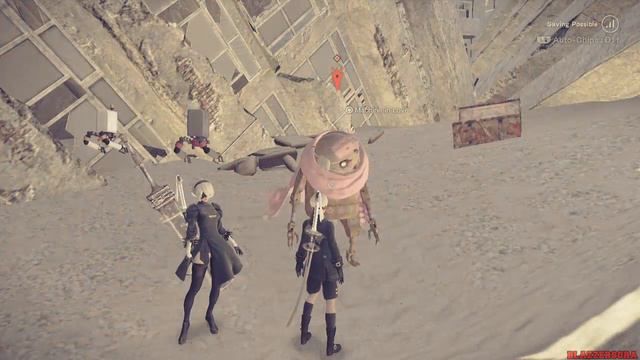Nier: Automata - Walkthrough Part 14 Sartre's Melancholy Boss: Adam & Eve (9S Story) смотреть онлайн