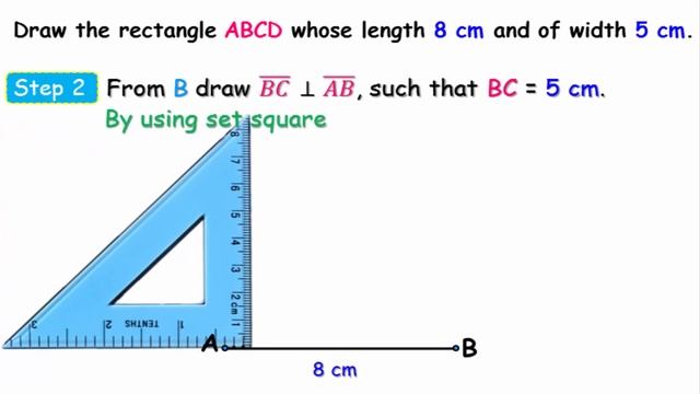 How to draw a rectangle Using ruler and set square (Step by Step) - Easy steps смотреть онлайн