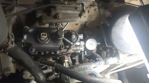 Установка ТНВД на дизель 1 KZTE, регулировка угла опережения впрыска топлива