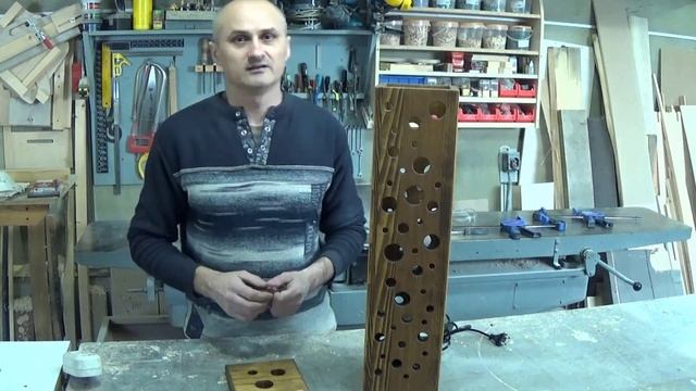 Чем заняться на самоизоляции. Идея.Обзор светильника из дерева. смотреть онлайн