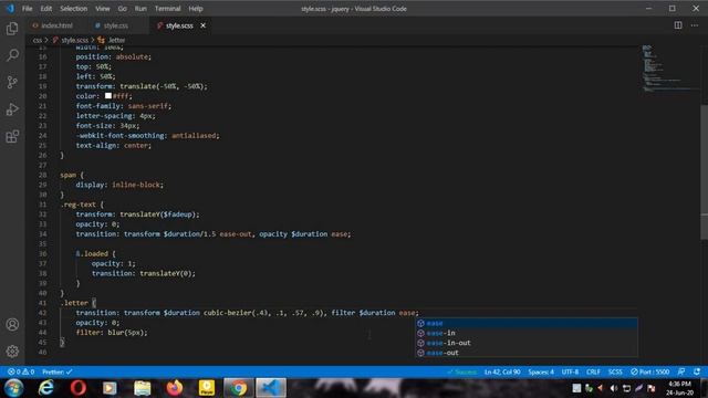 TEXT ANIMATION USING SCSS смотреть онлайн