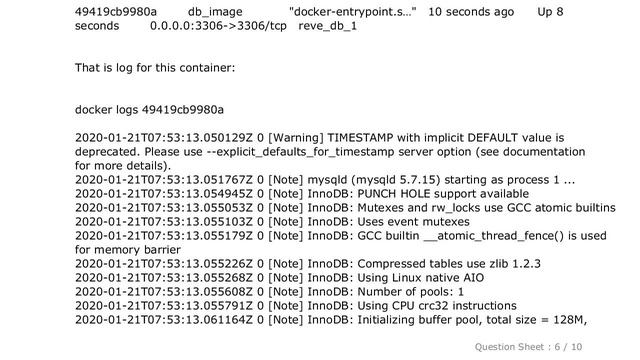 MySQL : MYSQL_ROOT_PASSWORD is set but getting "Access denied for user 'root'@'localhost' (using pa смотреть онлайн