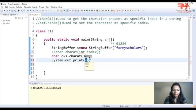 #41 charAt() & setChartAt() in Java | Methods Used in StringBuffer Class | CORE JAVA |Hindi смотреть онлайн
