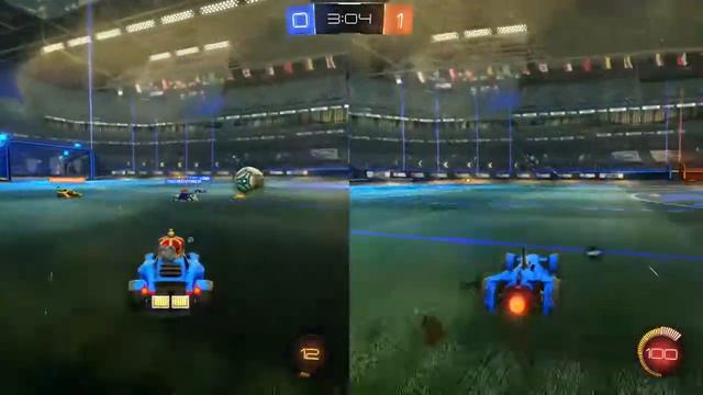CasiVG - Rocket League  - 2 Player Split Screen - Xbox One  Gameplay