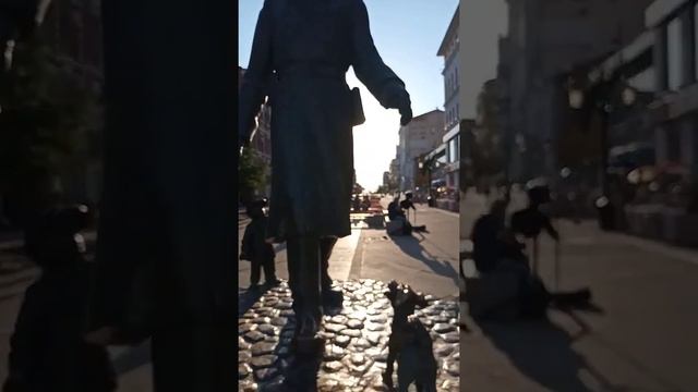 Дядя Стёпа -милиционер. Скульптура в г. Самара на Ленинградской улице смотреть онлайн