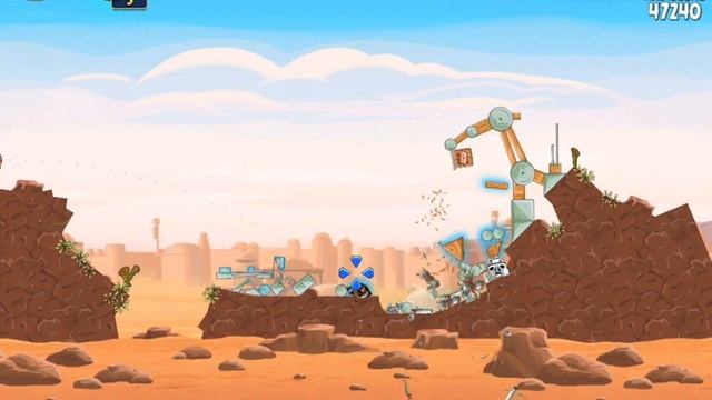 Angry Birds Star Wars 1-16 Tatooine 3-Star Walkthrough смотреть онлайн