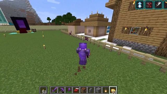 Minecraft, большую деревню построила бабушка за две недели игры / Village in minecraft смотреть онлайн