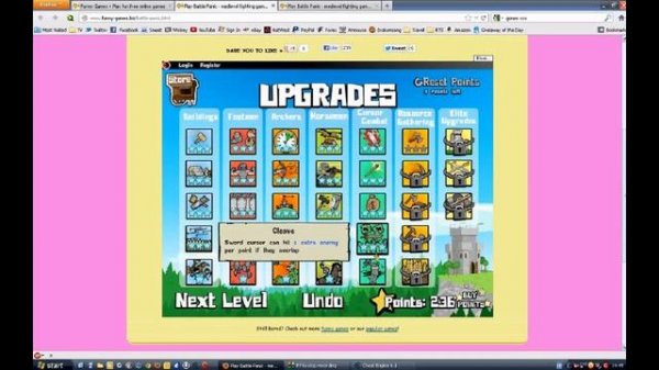 Battle Panic: Cheat Walkthrough: Flash Game Made Easy: Upgrade Points: Cheat Engine