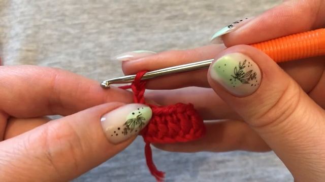 Видео 4. Столбики с накидом. Учимся вязать крючком. смотреть онлайн