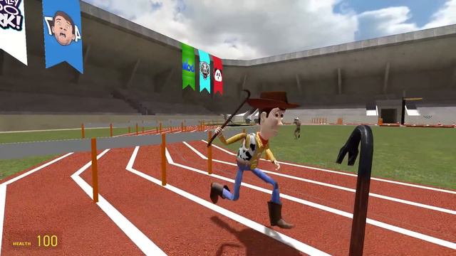 Garry's Mod Deathrun Olympics Edition! - Hurdles of Death, Explosive Beach Volleyball, and More! смотреть онлайн