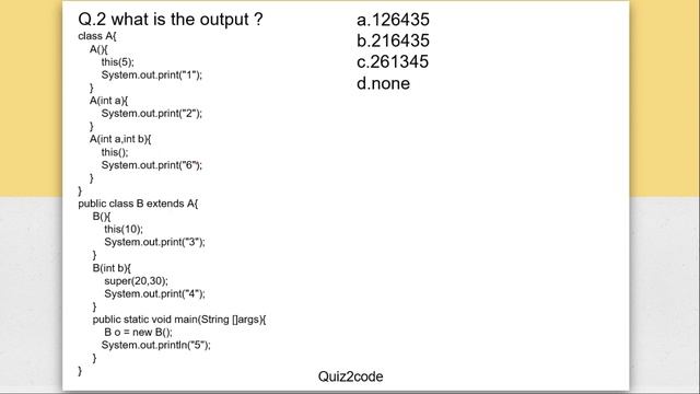 Constructor chaining part-2 with MCQs смотреть онлайн
