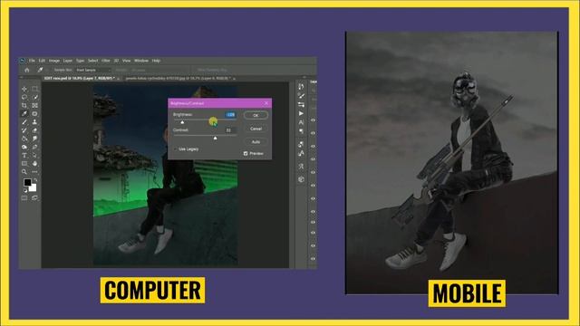 Photoshop Vs Ibis Paintx. Simple Photo manipulation For Beginners. смотреть онлайн