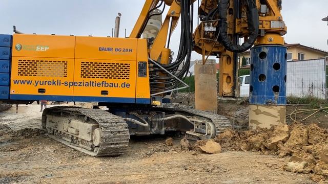 BAUER BG 28 H Drilling Rig/Bohrgerät/Bad Abbach / Schrobenhausen / Yürekli Ahmet Spezialtiefbau Gmb