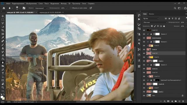 ПОЛНЫЙ РАЗБОР РАБОТЫ "Battlegrounds by Exile" | Обработка Exile в Photoshop смотреть онлайн