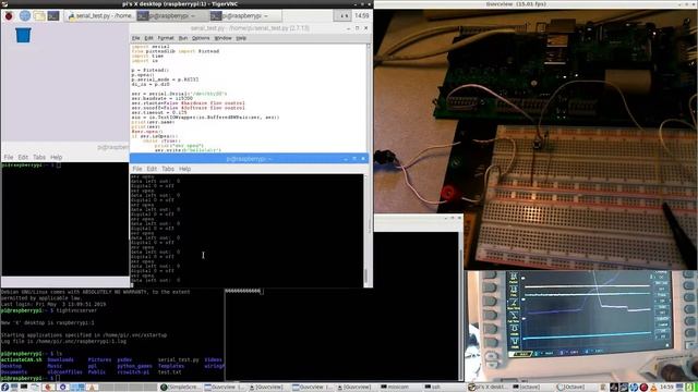 RaspberryPi3 & PiXtend #17 : Intro, RS232, Python, algorithm, minicom, oscilloscope, digital, more смотреть онлайн
