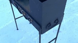 Мангал 800/300 мм с топкой