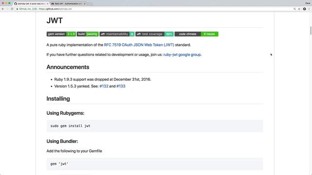 Episode #138 - Rails API App - Authentication with JWT | Preview смотреть онлайн