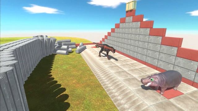 Meat eating dinosaurs vs. prehistoric power contests - Animal Revolt Battle Simulator смотреть онлайн