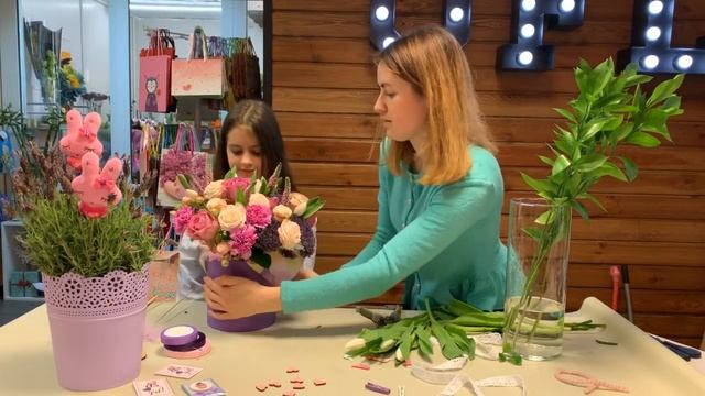 Детский мастер-класс по созданию цветочной композиции на День матери смотреть онлайн