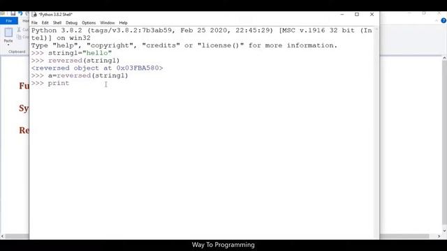 PYTHON TUTORIAL: HOW TO USE REVERSED FUNCTION IN PYTHON||HOW TO REVERSE A STRING IN PYTHON смотреть онлайн