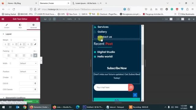 How to create mobile responsive footer in wordpress using elementor | Digital Studio смотреть онлайн