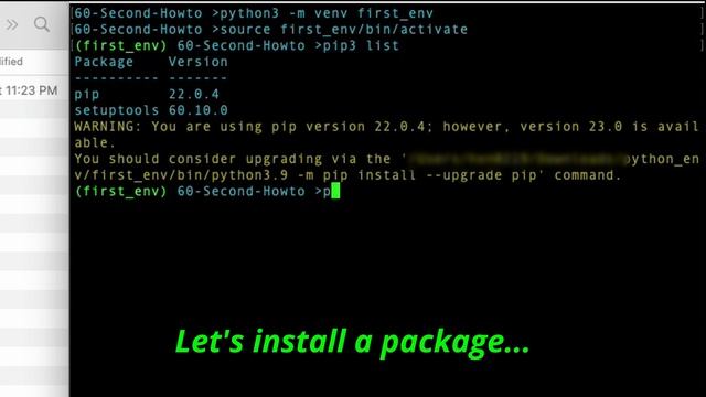 How to create virtual environment in Python? смотреть онлайн