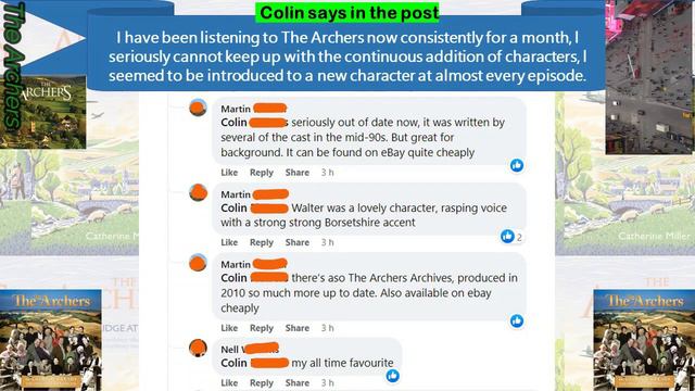 Reaction on The Archers episodes 2023 02 04 Post 01