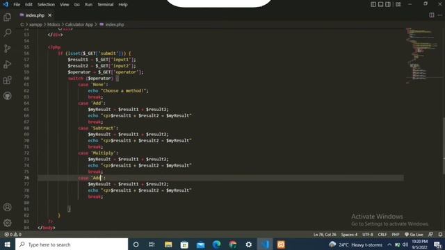 How to Build a calculator app using HTML, Bootstrap and PHP!!! смотреть онлайн