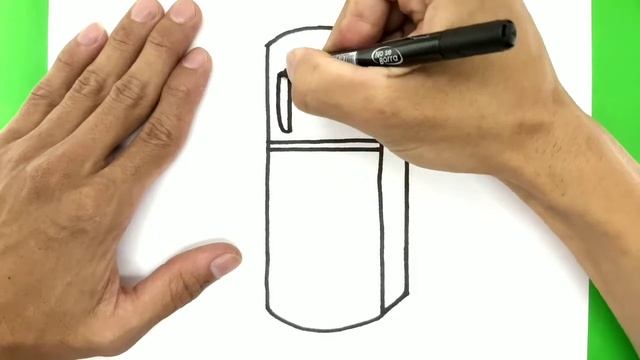 Como Dibujar Una Nevera Dibujo facil Paso a Psso Tutorial de Dibijo смотреть онлайн