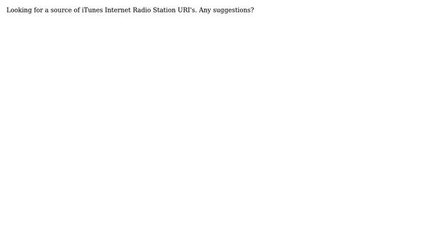 Apple: Where to find a list of iTunes Internet Radio Station URI's? смотреть онлайн